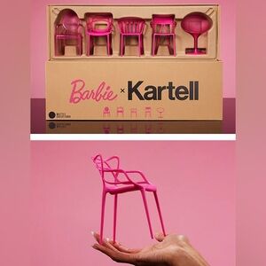 Barbie Kartell 5-Piece Doll-Sized Chair Set - Collectible